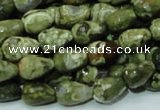 CRH64 15.5 inches 10*14mm faceted teardrop rhyolite beads wholesale