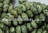 CRH96 15.5 inches 6*10mm rondelle rhyolite beads wholesale