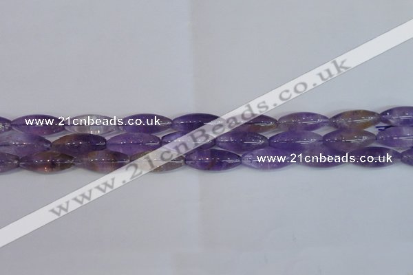 CRI100 15.5 inches 12*30mm rice natural ametrine gemstone beads