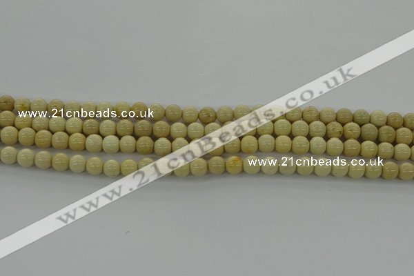 CRI200 15.5 inches 4mm round riverstone beads wholesale