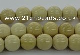 CRI202 15.5 inches 8mm round riverstone beads wholesale