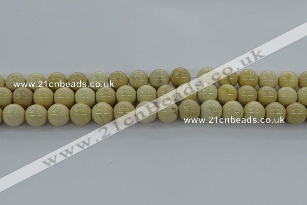 CRI205 15.5 inches 14mm round riverstone beads wholesale