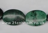 CRJ316 15.5 inches 18*25mm oval African prase jasper beads wholesale