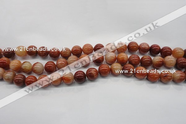 CRJ501 15.5 inches 6mm round red jade gemstone beads