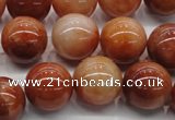 CRJ502 15.5 inches 8mm round red jade gemstone beads