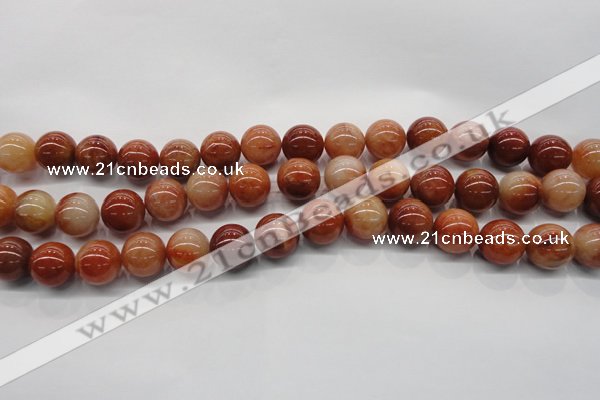 CRJ502 15.5 inches 8mm round red jade gemstone beads