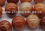 CRJ503 15.5 inches 10mm round red jade gemstone beads