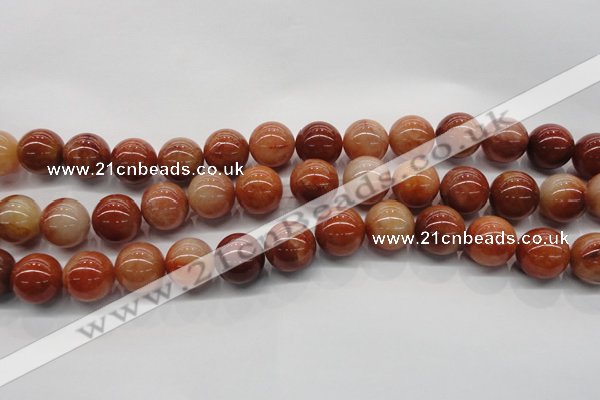 CRJ503 15.5 inches 10mm round red jade gemstone beads