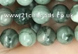 CRM201 15.5 inches 6mm round green mud jasper beads wholesale