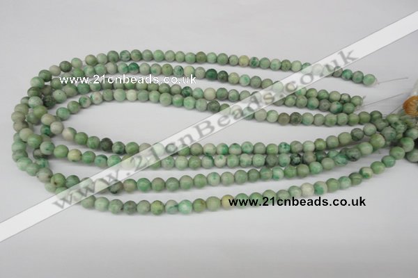 CRO03 15.5 inches 6mm round Qinghai jade gemstone beads wholesale