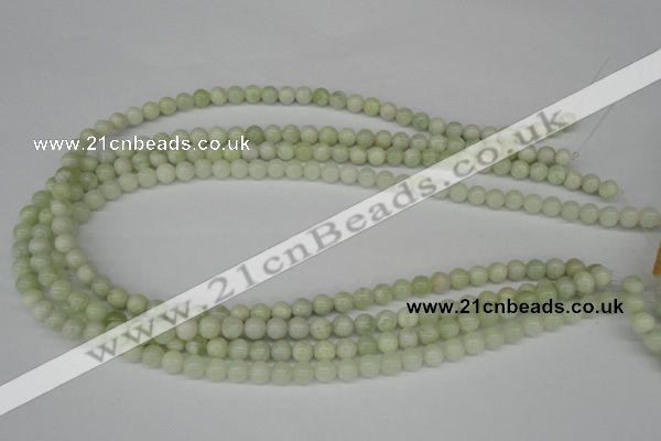 CRO04 15.5 inches 6mm round butter jade gemstone beads wholesale