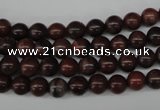 CRO05 15.5 inches 6mm round red picture jasper beads wholesale