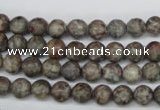 CRO07 15.5 inches 6mm round Chinese leopard skin jasper beads