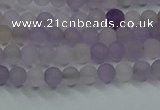 CRO1010 15.5 inches 4mm round matte amethyst gemstone beads