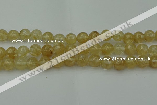 CRO1025 15.5 inches 14mm round yellow watermelon quartz beads