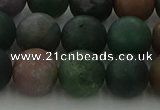 CRO1084 15.5 inches 12mm round matte Indian agate beads wholesale