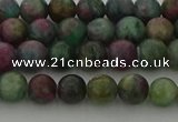 CRO1111 15.5 inches 6mm round ruby apatrite beads wholesale