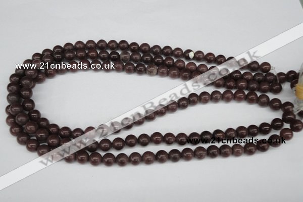 CRO112 15.5 inches 8mm round purple aventurine beads wholesale