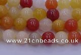 CRO1161 15.5 inches 6mm round golden silk jade beads wholesale