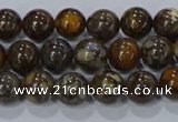 CRO1171 15.5 inches 6mm round fire lace opal gemstone beads