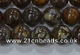 CRO1173 15.5 inches 10mm round fire lace opal gemstone beads