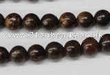 CRO124 15.5 inches 8mm round bronzite gemstone beads wholesale