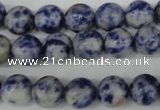 CRO125 15.5 inches 10mm round blue spot gemstone beads wholesale