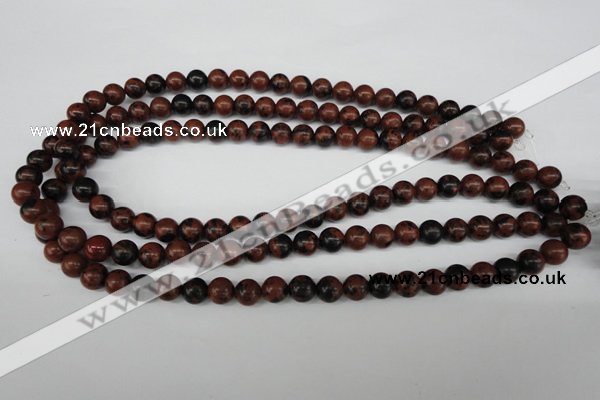 CRO126 15.5 inches 8mm round mahogany obsidian beads wholesale