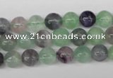 CRO136 15.5 inches 8mm round fluorite gemstone beads wholesale