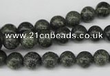 CRO140 15.5 inches 8mm round green lace gemstone beads wholesale