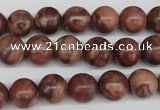 CRO185 15.5 inches 10mm round red picasso jasper beads wholesale