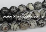 CRO188 15.5 inches 10mm round black water jasper beads wholesale