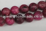 CRO194 15.5 inches 10mm round dyed kiwi stone beads wholesale