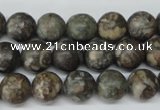 CRO195 15.5 inches 10mm round Chinese leopard skin jasper wholesale