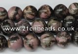 CRO225 15.5 inches 10mm round rhodonite gemstone beads wholesale