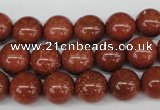 CRO228 15.5 inches 10mm round goldstone beads wholesale