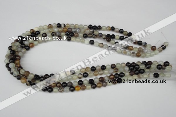 CRO23 15.5 inches 6mm round agate gemstone beads wholesale