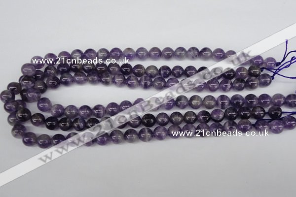 CRO237 15.5 inches 10mm round amethyst gemstone beads wholesale