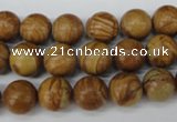 CRO249 15.5 inches 10mm round grain stone beads wholesale