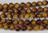 CRO26 15.5 inches 6mm round yellow tiger eye beads wholesale