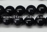 CRO310 15.5 inches 12mm round blue goldstone beads wholesale