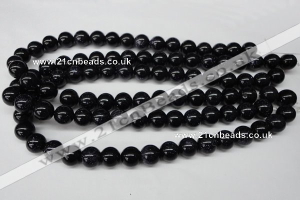 CRO310 15.5 inches 12mm round blue goldstone beads wholesale