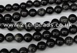 CRO32 15.5 inches 6mm round black obsidian gemstone beads wholesale