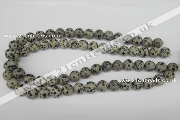 CRO320 15.5 inches 12mm round dalmatian jasper beads wholesale