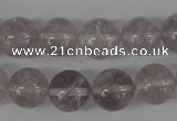 CRO335 15.5 inches 12mm round light amethyst beads wholesale