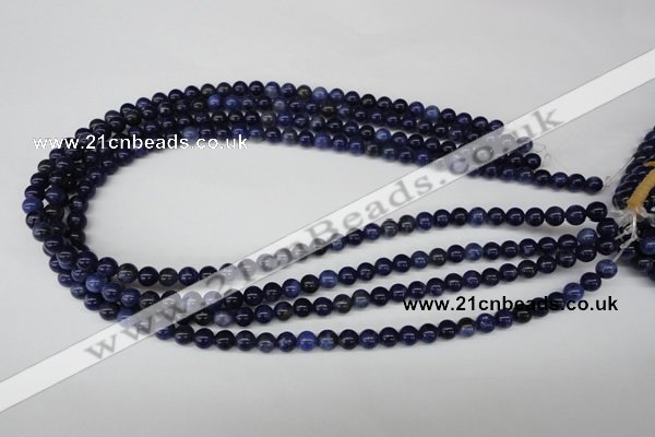 CRO34 15.5 inches 6mm round sodalite gemstone beads wholesale