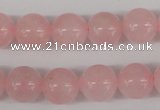 CRO341 15.5 inches 12mm round rose quartz beads wholesale