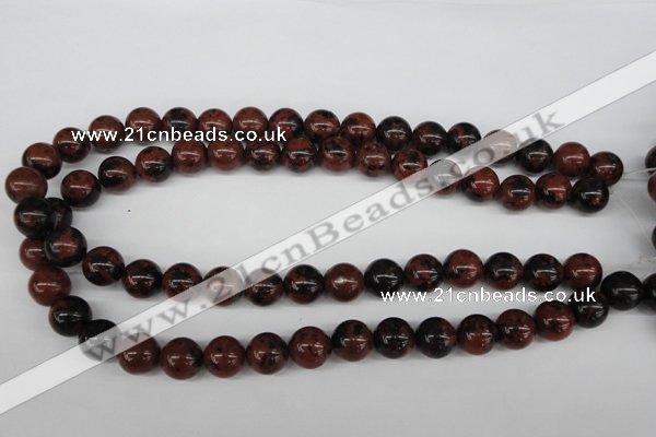 CRO347 15.5 inches 12mm round mahogany obsidian beads wholesale