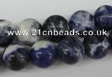 CRO358 15.5 inches 12mm round sodalite gemstone beads wholesale