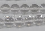 CRO362 15.5 inches 12mm round white crystal beads wholesale